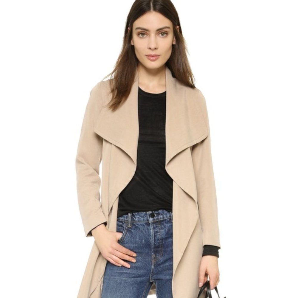Club Monaco Beige Draped Trench Coat